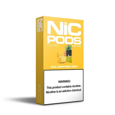 Випаровувач одноразовий Nic-Pods Cartridge Pineapple 50 мг 0.7 мл (4 шт) - фото 1