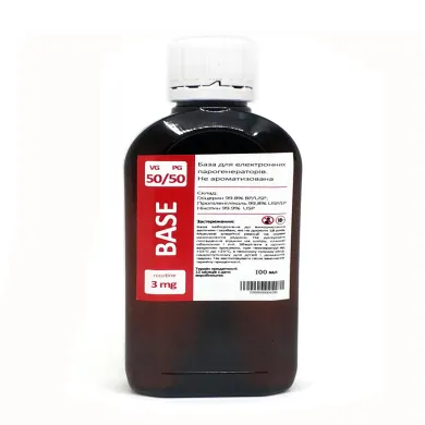 База для приготовления жидкости Traditional PG/VG - 50/50, 3mg, 100мл - фото 1
