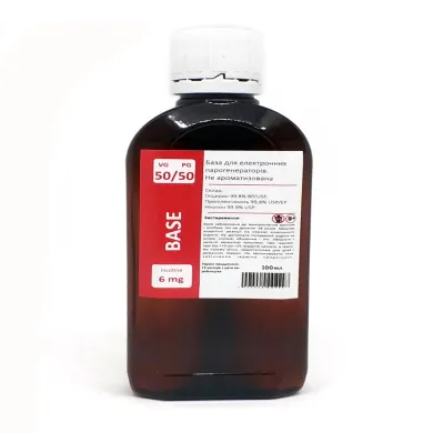 База для приготування рідини Traditional PG/VG - 50/50, 6мг, 100мл - фото 1