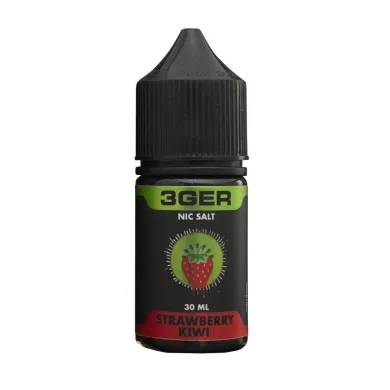 Жидкость для электронных сигарет на основе солевого никотина 3Ger Salt - Strawberry Kiwi 50 mg 30 ml - фото 1
