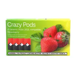 Змінний картридж Crazy Pods - Cartridge Strawberry 0.7ml 50mg (4 шт)