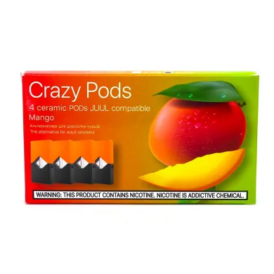 Змінний картридж Crazy Pods Cartridge Mango 0.7ml 50mg (4 шт) - фото 1
