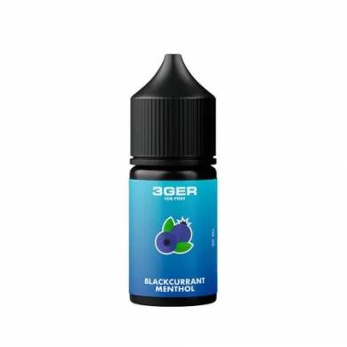 Рідина для електронних сигарет на основі сольового нікотину 3Ger Salt - Blackcurrant Menthol 35 mg 30 ml - фото 1