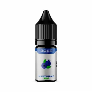 Жидкость для электронных сигарет на основе солевого никотина 3Ger Salt - Blackcurrant Mint 50 mg 10 ml - фото 1