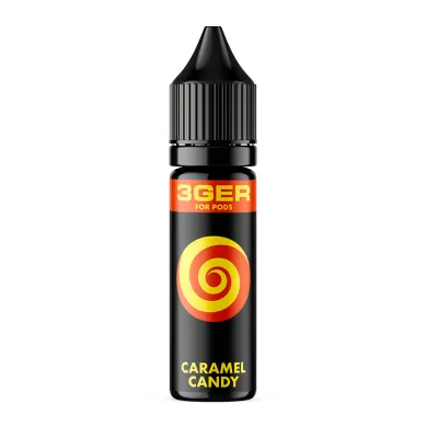 Жидкость для электронных сигарет на основе солевого никотина 3Ger Salt - Caramel Candy 50 mg 15 ml - фото 1