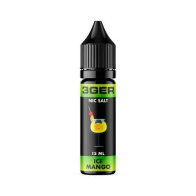 Рідина для електронних сигарет на основі сольового нікотину 3Ger Salt - Ice Mango 35 mg 15 ml - фото 1