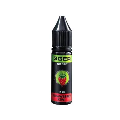 Рідина для електронних сигарет на основі сольового нікотину 3Ger Salt - Strawberry Kiwi 25 mg 15 ml - фото 1