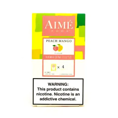 Картридж предзаправленный Aime Pods - Cartridge Peach Mango 50 мг 0.9 мл (4 шт) - фото 1