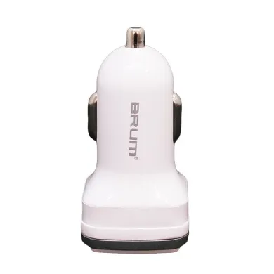 Автомобільний зарядний пристрій BRUM-BM-A002 2.4 А (Білий) - фото 1