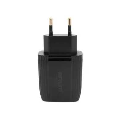 Зарядний пристрій BRUM - BM-S006 2.4 A (Чорний) - фото 1