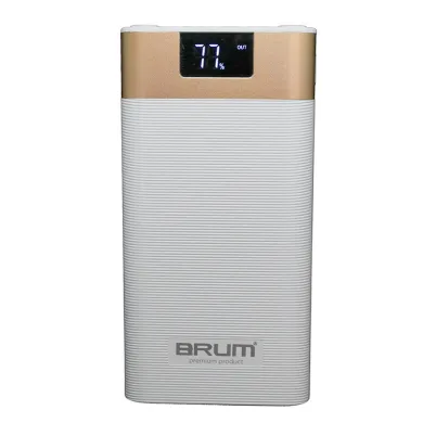 Універсальна мобільна батарея BRUM - BP006 16000 мАг (White) - фото 1