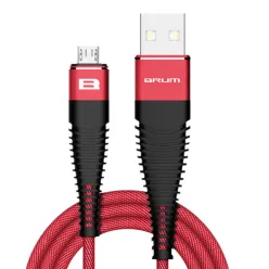 Кабель BRUM - Flexible U017m USB - MicroUSB 2.4 А 1м (Червоний)