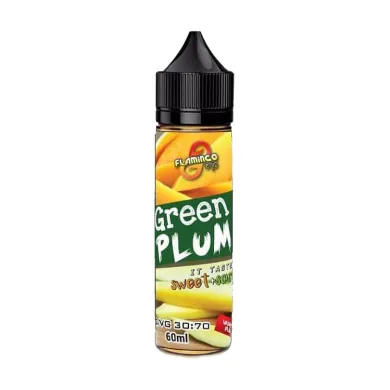 Жидкость для электронных сигарет Flamingo e-lic - Green Plum 60 ml 3 mg - фото 1