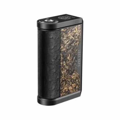 Бокс мод Lost vape - Centaurus DNA 250C (Black Ostrich Gold Chopped Carbon Fiber) - фото 1