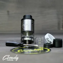 Бако-Дріпка для вейпу CoilArt - Azeroth RDTA Ø24 (Сріблястий)