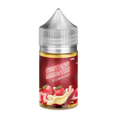Рідина для електронних сигарет на основі нікотину сольового Custard Monster Salt - Strawberry 48mg 30ml - фото 1