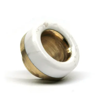 Дрип тип (Мундштук) 810 Латунь (Білий) - фото 1