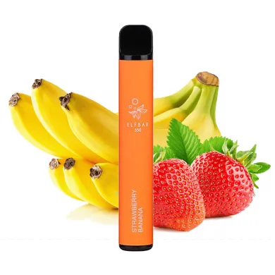 Одноразовый под Elf Bar - 800 (Strawberry Banana) 550mAh 50mg - фото 1