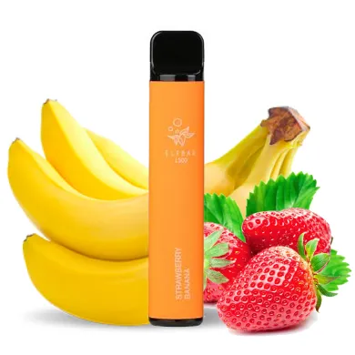Одноразка Elf Bar - 1500 (Strawberry Banana) 850mAh 50mg - фото 1