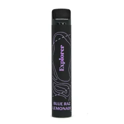 Одноразовая Pod система Explorer - 1500 = Blue Raz Lemonade = 850mah 50mg