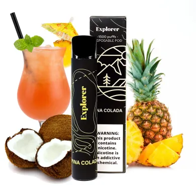 Одноразовая Pod система Explorer 1500 50mg 850mah (Pina Colada) - фото 1