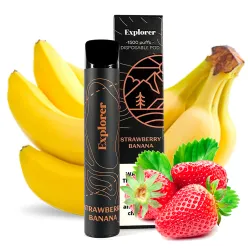 Одноразовая Pod система Explorer 1500 50mg 850mah (Strawberry Banana)