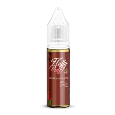 Жидкость для электронных сигарет на основе солевого никотина Fluffy Puff - Salts Cherry Tobacco 15 ml 40 mg - фото 1