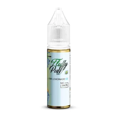 Рідина для електронних сигарет на основі сольового нікотину Fluffy Puff - Salts Kiwi Lemonade Ice 15 ml 40 mg - фото 1