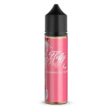 Жидкость для электронных сигарет Fluffy Puff - Strawberry Ice Cream 60ml 3mg - фото 1