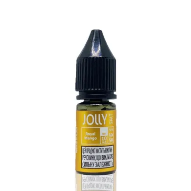 Жидкость для электронных сигарет на основе солевого никотина JOLLY Salt - Royal Mango 10 ml 30 mg - фото 1