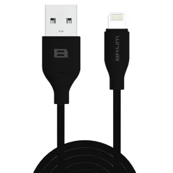 Кабель BRUM - Classic U001i USB - Apple Lightning 2.1 А 1м (Чорний)