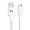 USB - MicroUSB 2.1А 1м Білий