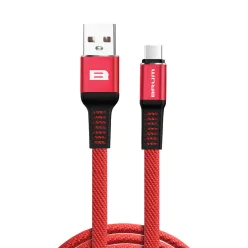 Кабель BRUM - Flexible U007m USB - MicroUSB 2.1 А 1м (Червоний)