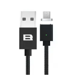 Кабель BRUM - U005m USB - MicroUSB 2.1 А 1м (Чорний)
