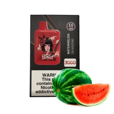 Одноразовая Pod система Katana - 3000 = Watermelon = 650mah 50mg - фото 1