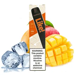 Одноразовая Pod система Joyetech - Like! 1800 50 мг 900 мАч (Mango Ice)