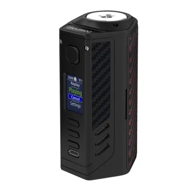 Бокс мод Lost vape - Triade DNA 250C TC (Black+Red Black Kevlar) - фото 1