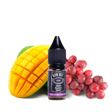 Рідина для електронних сигарет на основі сольового нікотину WTF? Salt - WOW Mango Grape 10мл 35мг - фото 1