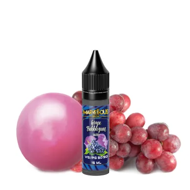 Жидкость Marvellous - Grape Bubblegum Salt 15ml 35mg - фото 1