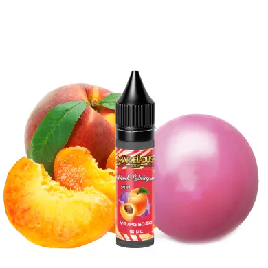 Рідина Marvellous - Peach Bubblegum Salt 15ml 35mg - фото 1