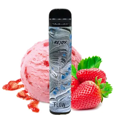 Одноразова Pod система Rejoy Flow 1600 Disposable Pod Device 850 мАг 50 мг (Полуниця морозиво) - фото 1