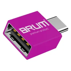 Перехідник BRUM - P001 Type-C - OTG (Рожевый)