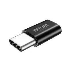 Перехідник BRUM - P003 MicroUSB - Type-C (Чорний)