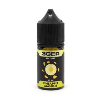 Жидкость для электронных сигарет на основе солевого никотина 3Ger Salt - Pineapple Mango 25 mg 30 ml - фото 1