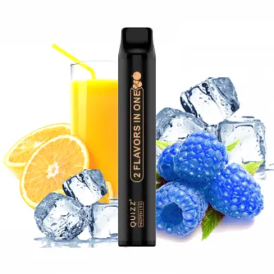 Одноразовая Pod система Quizz - NICPEN 1800 2 in 1 50mg 900mAh (Blue Razz Ice - Orange Soda Ice) - фото 1