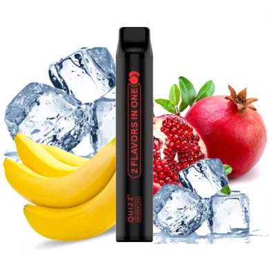 Одноразовая Pod система Quizz - NICPEN 1800 2 in 1 50mg 900mAh (Pomegranate Ice - Banana Ice) - фото 1