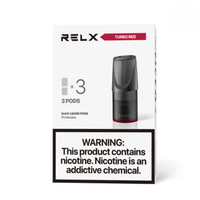 Картридж заправлений RELX - Pods Turbo Red 30 мг 2 мл (3 шт) - фото 1
