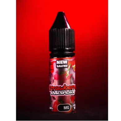 Рідина для електронних сигарет на основі нікотину сольового Flamingo New Salted - Strawberry Milkshake 15 ml 50 mg - фото 1
