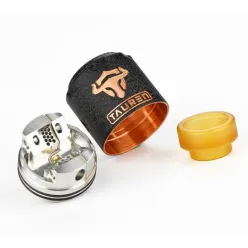 Бак для вейпу Thunder Head Creations - Tauren RDA Ø24 (Чорна сірібло)