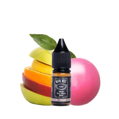 Жидкость для электронных сигарет на основе солевого никотина WTF ? Salt - WOW Tuitti Fruitti Bgum 10 ml 50 mg - фото 1